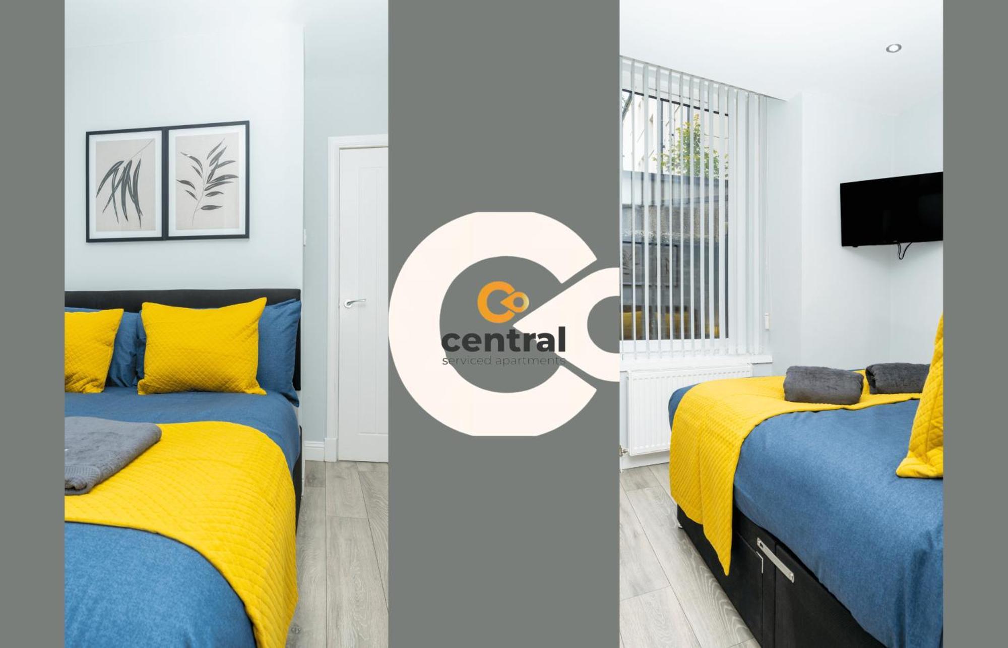 Central Serviced Apartments - 2 Bedroom - Ground Floor - Monthly & Weekly Bookings Welcome - Free Street Parking - 2 Double Beds - Wifi - Smart Tvs In Rooms - Fully Equipped - Heating 24-7 - Contractor & Short Stay Favourite Νταντί Εξωτερικό φωτογραφία